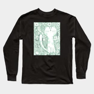 Cat and Bird Long Sleeve T-Shirt